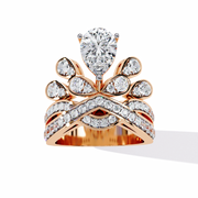 Grand Pegasus Heart Ladies Ring (LR14296)