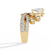 Grand Pegasus Heart Ladies Ring (LR14296)