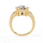Glistening Shared-Prong Smoke Ladies Ring (LR14300)
