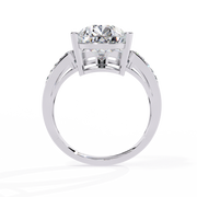 Glistening Shared-Prong Smoke Ladies Ring (LR14300)