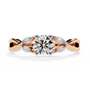 Ethereal Criss-Cross Heart Ladies Ring (LR14301)