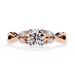 Ethereal Criss-Cross Heart Ladies Ring (LR14301)