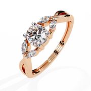 Ethereal Criss-Cross Heart Ladies Ring (LR14301)