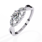 Ethereal Criss-Cross Heart Ladies Ring (LR14301)