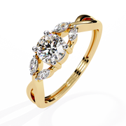 Ethereal Criss-Cross Heart Ladies Ring (LR14301)