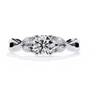 Ethereal Criss-Cross Heart Ladies Ring (LR14301)