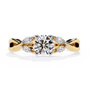 Ethereal Criss-Cross Heart Ladies Ring (LR14301)