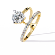 Gleaming Tension Profile Ladies Ring (LR14307)