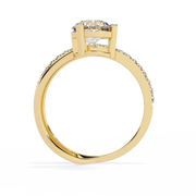 Gleaming Tension Profile Ladies Ring (LR14307)