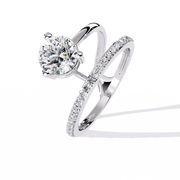 Gleaming Tension Profile Ladies Ring (LR14307)