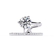 Gleaming Tension Profile Ladies Ring (LR14307)