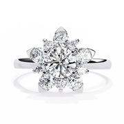 Sparkling Trellis Outline Ladies Ring (LR14310)
