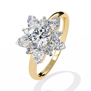 Sparkling Trellis Outline Ladies Ring (LR14310)