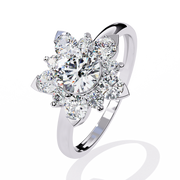 Sparkling Trellis Outline Ladies Ring (LR14310)