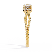 Striking Criss-Cross Memory Ladies Ring (LR14314)
