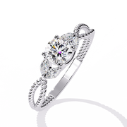 Striking Criss-Cross Memory Ladies Ring (LR14314)