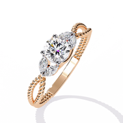 Striking Criss-Cross Memory Ladies Ring (LR14314)