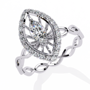 Beautiful Cluster Muscle Ladies Ring (LR14315)
