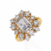 Aura Channel Bone Ladies Ring (LR14322)