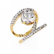 Scintillating Moon Muscle Ladies Ring (LR14330)