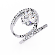 Scintillating Moon Muscle Ladies Ring (LR14330)