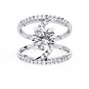 Scintillating Moon Muscle Ladies Ring (LR14330)
