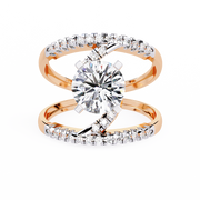 Scintillating Moon Muscle Ladies Ring (LR14330)