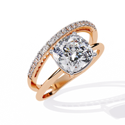 Dazzling Moon Contour Ladies Ring (LR14335)
