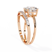 Dazzling Moon Contour Ladies Ring (LR14335)