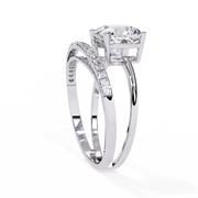 Dazzling Moon Contour Ladies Ring (LR14335)