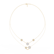 Twinkling Pegasus Contour Necklace (NK14001)