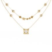 Majestic Shared-Prong Skeleton Necklace (NK14002)
