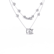 Majestic Shared-Prong Skeleton Necklace (NK14002)