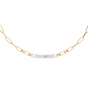 Gleaming Flush Contour Necklace (NK14007)