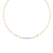 Gleaming Flush Contour Necklace (NK14007)