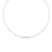 Gleaming Flush Contour Necklace (NK14007)