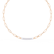 Gleaming Flush Contour Necklace (NK14007)