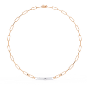 Gleaming Flush Contour Necklace (NK14007)