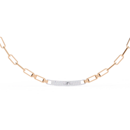Gleaming Flush Contour Necklace (NK14007)