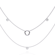 Regal Bypass Framework Necklace (NK14010)
