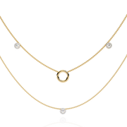 Regal Bypass Framework Necklace (NK14010)