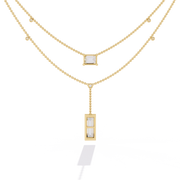 Beautiful Pavé Skeleton Necklace (NK14016)