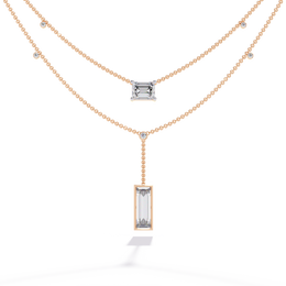 Beautiful Pavé Skeleton Necklace (NK14016)
