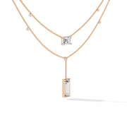 Beautiful Pavé Skeleton Necklace (NK14016)