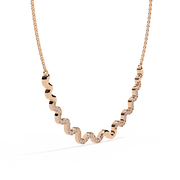 Captivating Heart Bone Necklace (NK14021)