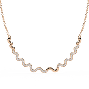 Captivating Heart Bone Necklace (NK14021)