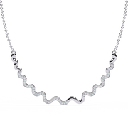 Captivating Heart Bone Necklace (NK14021)