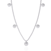 Twinkling Trellis Flame Necklace (NK14024)