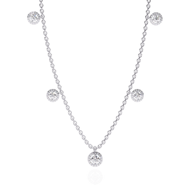 Twinkling Trellis Flame Necklace (NK14024)