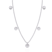 Twinkling Trellis Flame Necklace (NK14024)